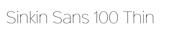 Sinkin Sans 700 Bold Italic