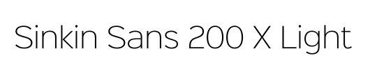 Sinkin Sans 700 Bold Italic