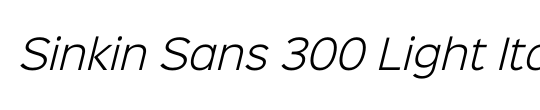 Sinkin Sans 600 SemiBold