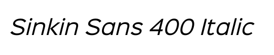 Sinkin Sans 700 Bold