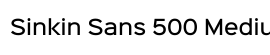 Sinkin Sans 700 Bold Italic