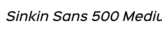 Sinkin Sans 800 Black