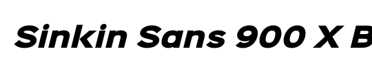 Sinkin Sans 500 Medium Italic