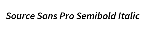 Source Sans Pro Semibold