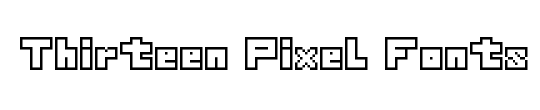 Thirteen Pixel Fonts