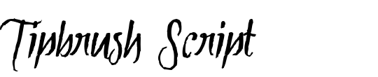 Tipbrush Script Slanted