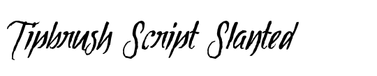 Tipbrush Script 2 Slanted