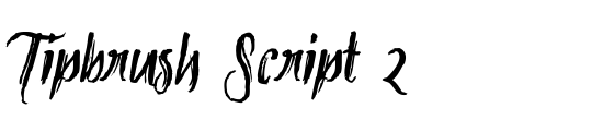 Tipbrush Script Slanted