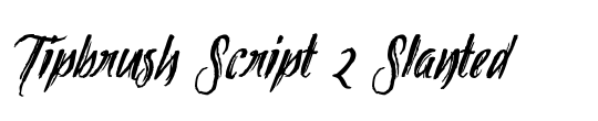 Tipbrush Script Slanted