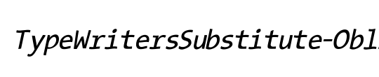 TypeWritersSubstitute