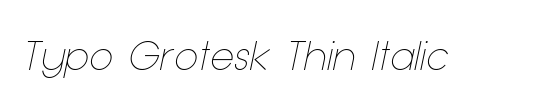 Typo GeoSlab Thin Demo