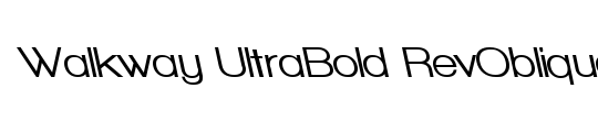 Walkway UltraBold RevOblique