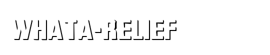 WhatA-Relief Italic