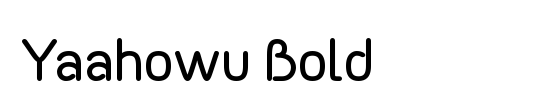 Yaahowu Bold Italic