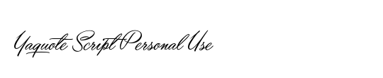 Acryle Script Personal Use