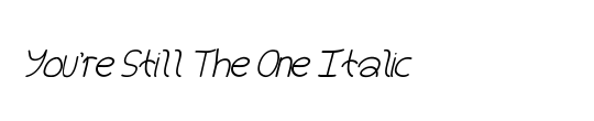 You're Still The One