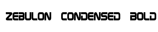 Zebulon Condensed