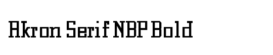 Akron Serif NBP