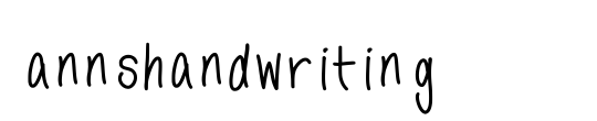 annshandwriting