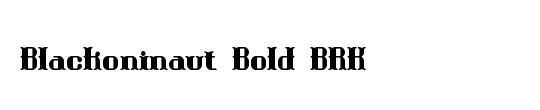 Blackoninaut Bold BRK