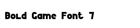 Game Font 7