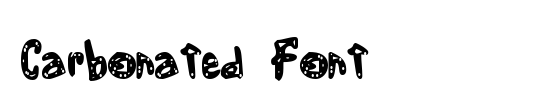 Carbonated Font