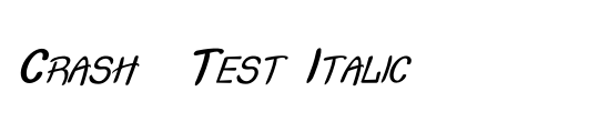 Crash  Test Italic