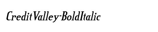 Valley Forge Bold Italic