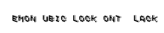 DemonCubicBlockFont Tile