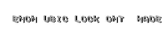 DemonCubicBlockFont Tile