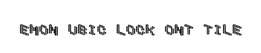 DemonCubicBlockFont Tile