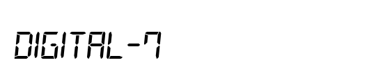 Digital Font by Audrey