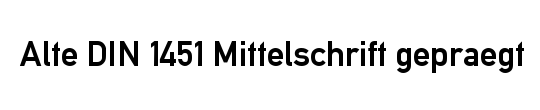 Fette-Mittelschrift