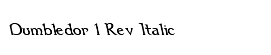 Dumbledor 3 Rev Italic