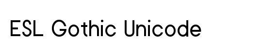 ESL Gothic Unicode