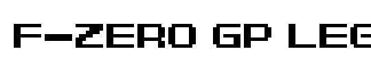 F-Zero GP Legend Font