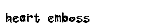 Emboss Statement Regular