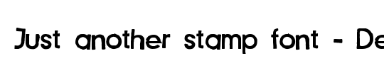 Just another stamp font - Demo
