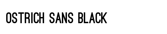 Ostrich Sans Black