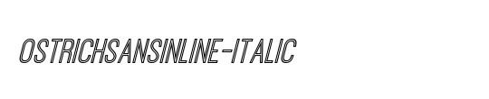 Ostrich Sans Inline