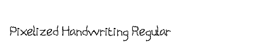 Pixelized Handwriting