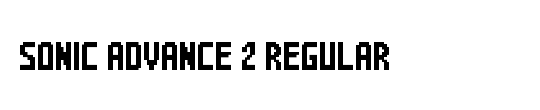 Sonic Mega Font