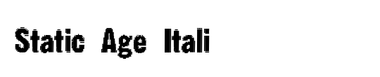 Static Italic