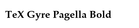 TeX Gyre Pagella