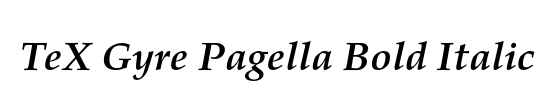 TeX Gyre Pagella