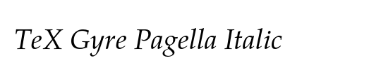 TeX Gyre Pagella