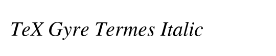 TeX Gyre Termes