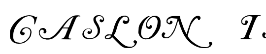 Caslon Initials