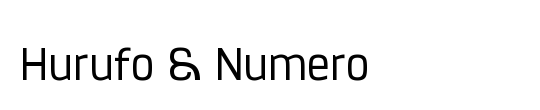 Hurufo & Numero Bold Italic