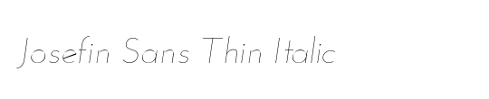 Uni Sans Thin Italic